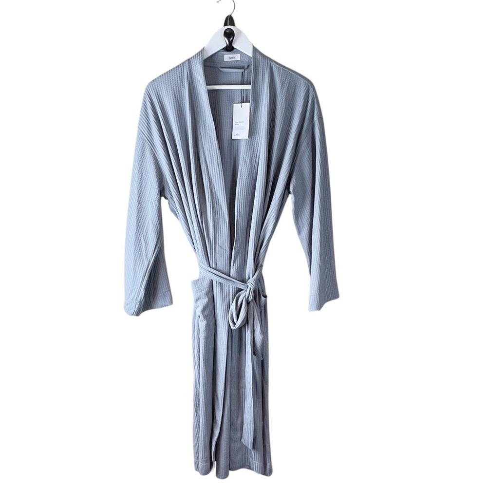 Knix Grey Glacier Waffle Robe NEW Sz L XL XXL‎